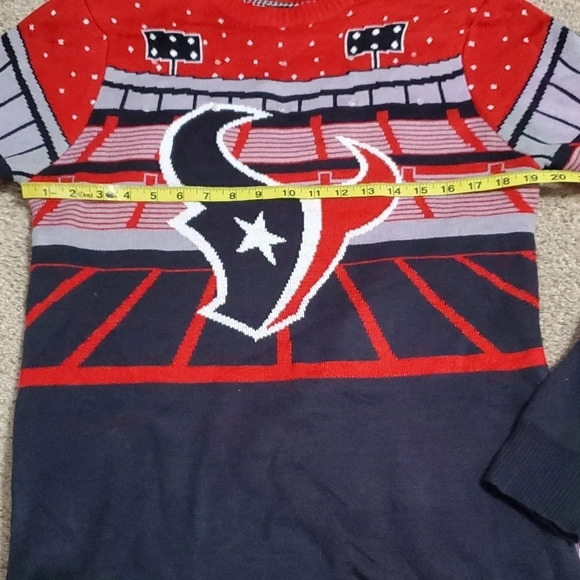 NFL Houston Texans Football Light Up Bluetooth Ugly Sweater S - Picture 9 of 9